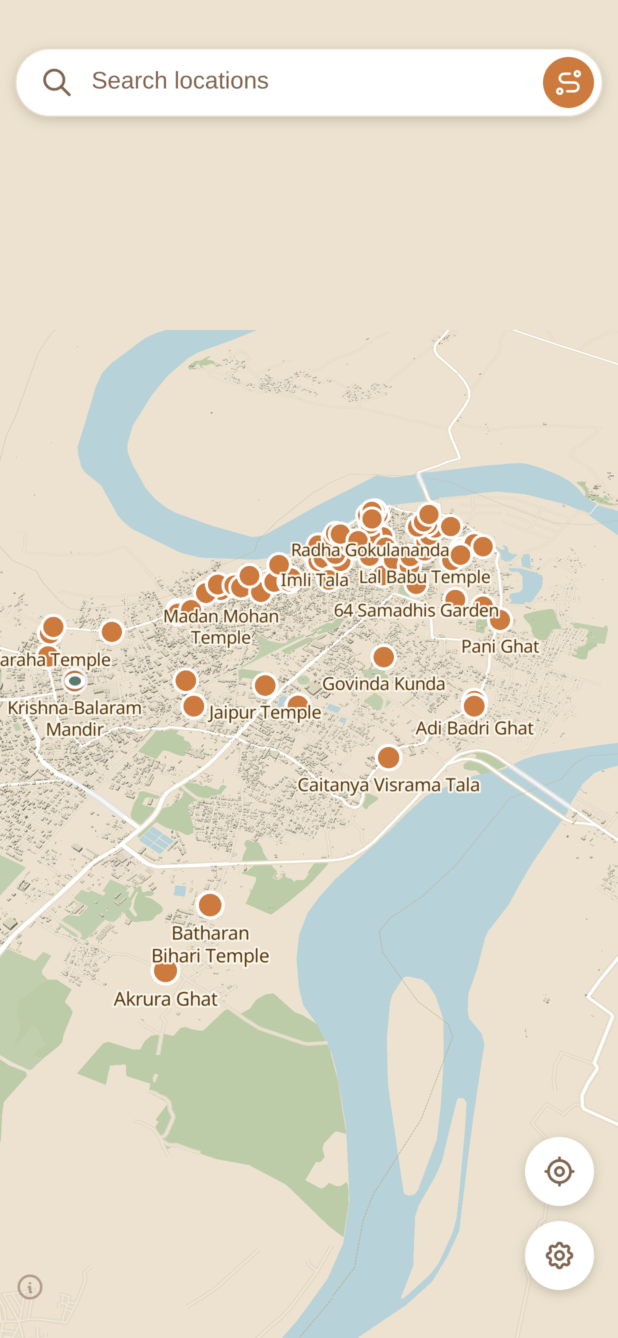The offline dham map